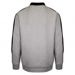 OBEY Men's Heather Grey Black L/S Polo Shirt (S10)