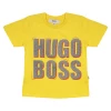Hugo Boss Kid's Yellow Dotted Text S/S T-Shirt (S13) 12 Months T-Shirts