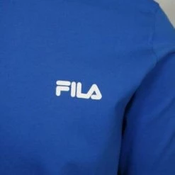FILA Men's Azure Blue Logo S/S T-Shirt (185) Medium