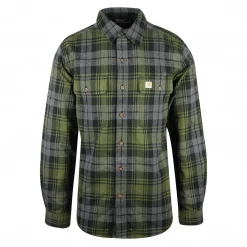 Spotted Clothing Sales 38 Carhartt Men's Olive Green Black Grey Plaid Slim Fit L/S Flannel Shirt (S10) New Arrivals