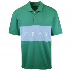 OBEY Men's Color Block Button S/S Polo Shirt (S34) 47 OBEY Men's Color Block Button S/S Polo Shirt (S34)