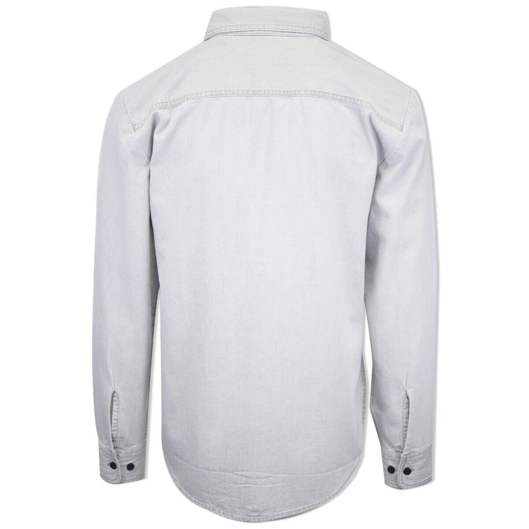 Harley-Davidson Men's Light Grey Denim L/S Woven Shirt (101) 5 Harley-Davidson Men's Light Grey Denim L/S Woven Shirt (101)