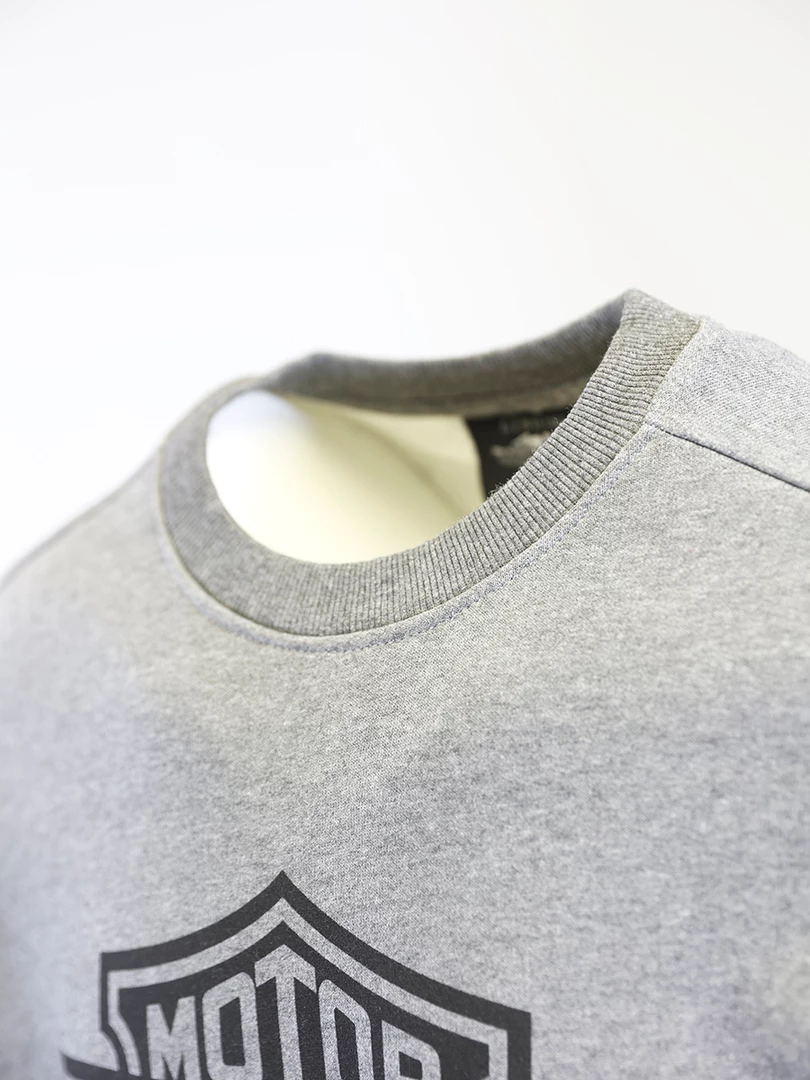 Harley-Davidson Men's Heather Grey Official Logo L/S Pullover Sweater (S01) 8 Harley-Davidson Men's Heather Grey Official Logo L/S Pullover Sweater (S01)