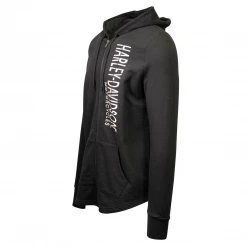 Harley-Davidson Women's Black Gold Zip Up Hoodie