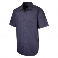 Obey Men's Navy Pattern S/S Woven Shirt