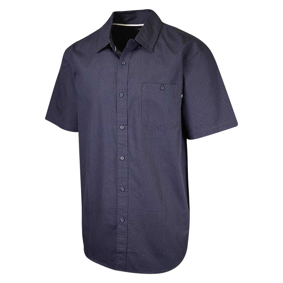 Obey Men's Navy Pattern S/S Woven Shirt 4 Obey Men's Navy Pattern S/S Woven Shirt