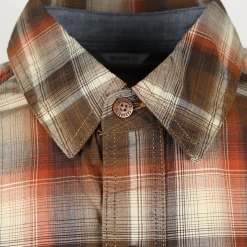 Carhartt Men's Brown Autumn Orange Cream Plaid Snap Front L/S Woven Shirt (S04) New Arrivals 12 Carhartt Men's Brown Autumn Orange Cream Plaid Snap Front L/S Woven Shirt (S04) New Arrivals