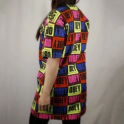 OBEY Women's International Loose Fit S/S T-Shirt Dress