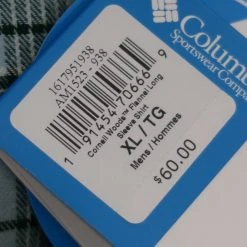 Columbia Men's Glacier Green Cornell Woods L/S Flannel (Retail $60) XL 17 Columbia Men's Glacier Green Cornell Woods L/S Flannel (Retail $60) XL