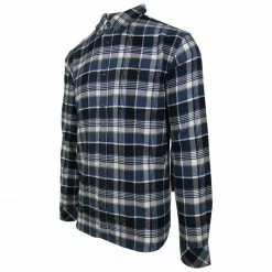 O'neill Men's Navy Redmond Plaid L/S Flannel Shirt Mens