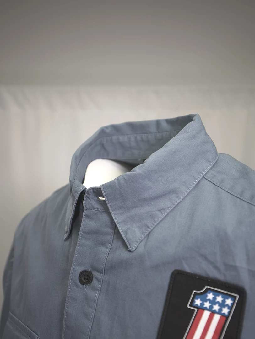 Harley-Davidson Men's Blue #1 America L/S Woven Shirt (S09) 9 Harley-Davidson Men's Blue #1 America L/S Woven Shirt (S09)