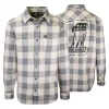 Harley-Davidson Men's No. 1 Grey Cream Plaid L/S Woven Shirt (S40) 2 Harley-Davidson Men's No. 1 Grey Cream Plaid L/S Woven Shirt (S40)