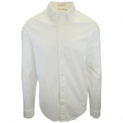 Scotch & Soda Men's White L/S Dress Shirt (S03) Mens