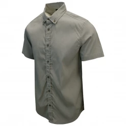 PrAna Men's Light Grey S/S Woven Shirt (S11)
