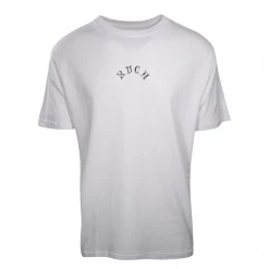 RVCA Men's White The Monkey Relaxed Fit S/S T-Shirt (S14)
