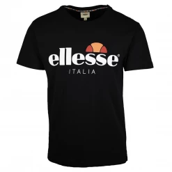 Mens Ellesse Men's Black Emilien TMC 7 Italia S/S T-Shirt