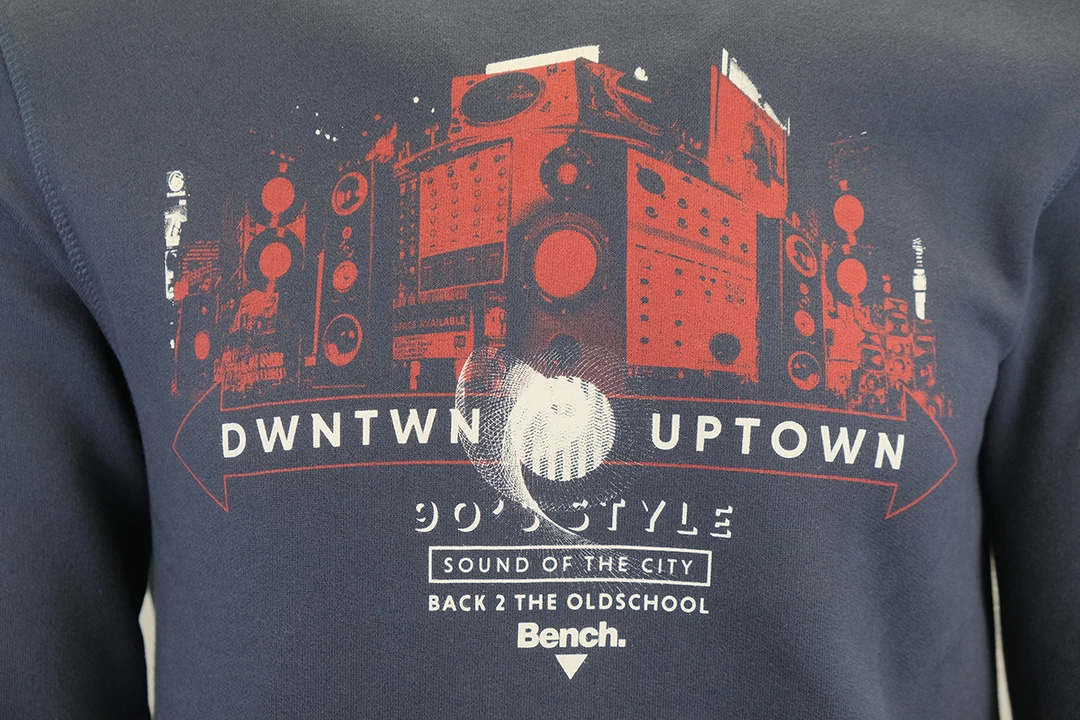 Bench Men's Navy Old School Printed Pullover Hoodie Mens 6 Bench Men's Navy Old School Printed Pullover Hoodie Mens