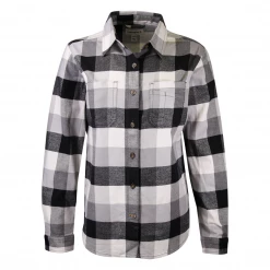 Carhartt Women's Black Grey White Plaid L/S Woven Shirt (S02)