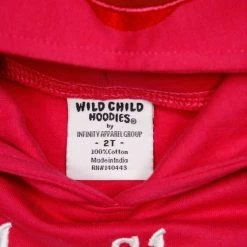 Wild Child Hoodies Kid's Pink Shark Baby Shark Pull Over Hoodie (S03)