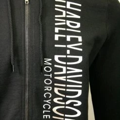 Harley-Davidson Women's Black Gold Zip Up Hoodie 16 Harley-Davidson Women's Black Gold Zip Up Hoodie