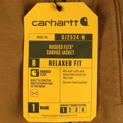 Carhartt Women's Brown Rugged Flex Canvas Full Zip Jacket New Arrivals