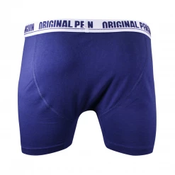 Original Penguin Men's 3 Pack Solid Navy W/ White Strap Boxer Briefs (Sizes XL)