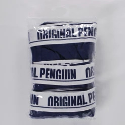 Original Penguin Men's 3 Pack Solid Navy W/ White Strap Boxer Briefs (Sizes XL)