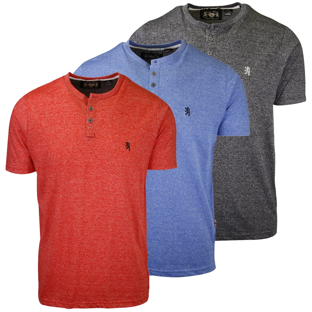 Mens Lion Crest By English Laundry Men's Grindle S/S Henley Shirt 3 Mens Lion Crest By English Laundry Men's Grindle S/S Henley Shirt