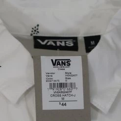 Vans Off The Wall Men's Bright White Cross Hatch-J S/S Woven Shirt