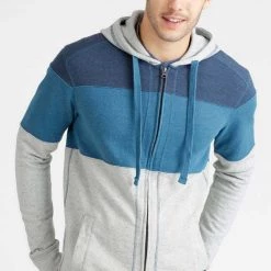 PrAna Men's Jax Blue Ash Full-Zip Hoodie
