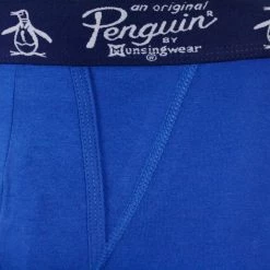 Original Penguin Men's 3 Pack Navy Blue, Royal Blue, Navy Blue Boxer Briefs