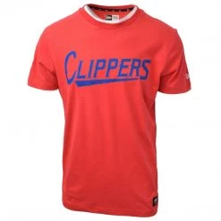 Spotted Clothing New Era Men’s Los Angeles Clippers Red Embroidered S/S T-Shirt