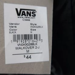 Vans Off The Wall Men's Black Walkover 2-J S/S Woven Shirt