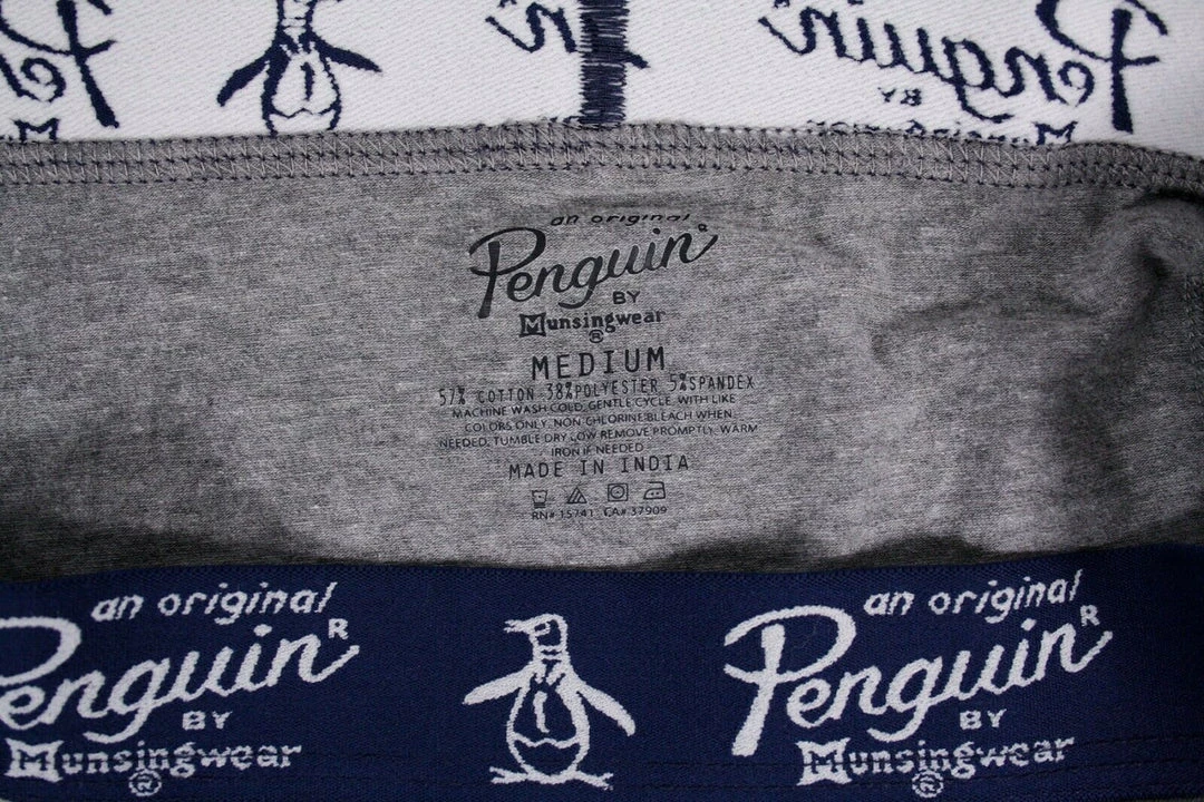 Original Penguin Men's Grey Open Fly Boxer Brief (S01A) 6 Original Penguin Men's Grey Open Fly Boxer Brief (S01A)