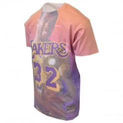 Spotted Clothing Mitchell & Ness Men's Magic Johnson #32 City Pride S/S T-Shirt