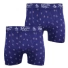 Original Penguin Men's 2 Pack Navy Blue All Over Pete Boxer Briefs