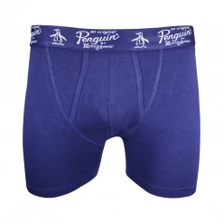 Original Penguin Men's 3 Pack Navy Blue, Royal Blue, Navy Blue Boxer Briefs