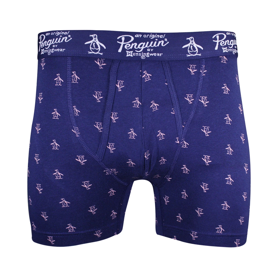 Original Penguin Men's 2 Pack Navy Blue All Over Pete Boxer Briefs 4 Original Penguin Men's 2 Pack Navy Blue All Over Pete Boxer Briefs