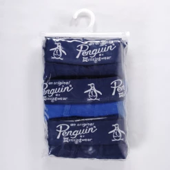 Original Penguin Men's 3 Pack Navy Blue, Royal Blue, Navy Blue Boxer Briefs
