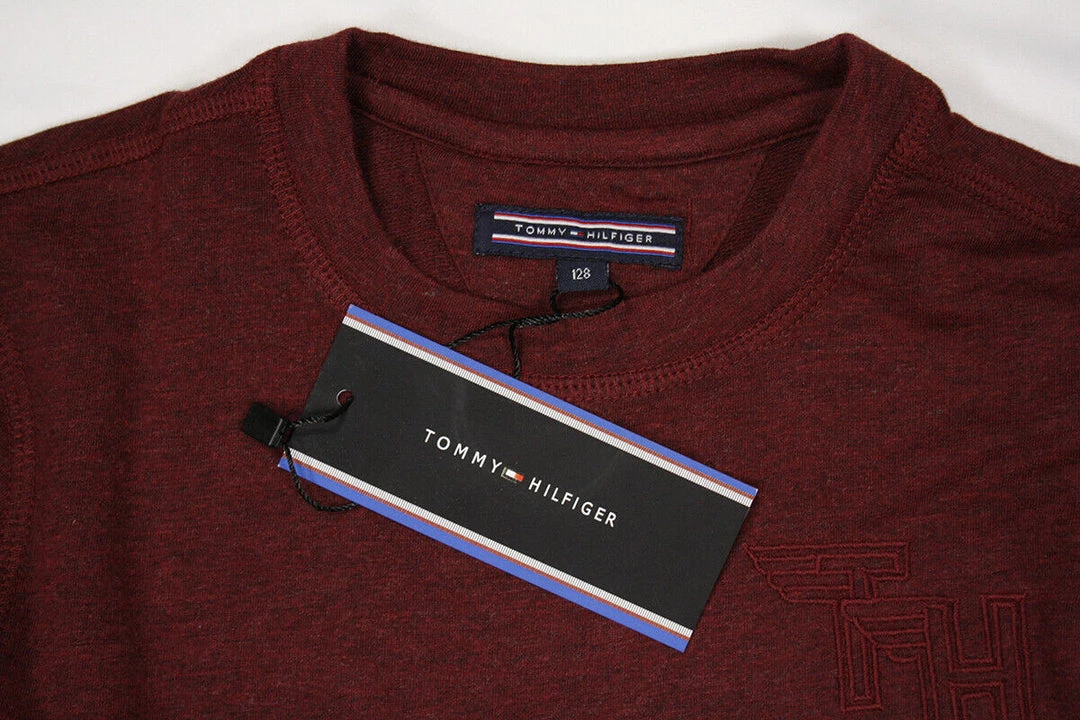 Tommy Hilfiger Kid's Heather TH Deluxe L/S T-Shirt 10 Tommy Hilfiger Kid's Heather TH Deluxe L/S T-Shirt