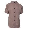 Quiksilver Quik Silver Men's Pastel Coral Waterfall S/S Woven Shirt (Retail $55)