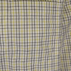 PrAna Men's Chatreuse Green White Mini Plaid L/S Woven Shirt (S72)
