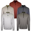 Mens Greg Norman Men's Classic Lightweight 1/4 Zip L/S Pullover Sweater 2 Mens Greg Norman Men's Classic Lightweight 1/4 Zip L/S Pullover Sweater