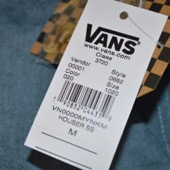 Vans Off The Wall Men's Dress Blue Houser S/S Woven Shirt 12 Vans Off The Wall Men's Dress Blue Houser S/S Woven Shirt