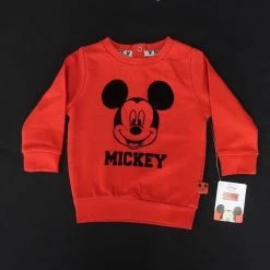 Disney Baby Disney Infant Classic Red Mickey Mouse L/S Sweater Kids