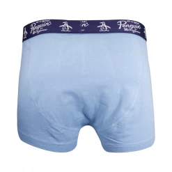 Original Penguin Men's 3 Pack Solid Navy W/ White Strap Boxer Briefs (Sizes XL)