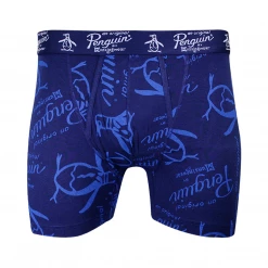 Original Penguin Men's Navy Blue Large Penguin Boxer Brief (S03A)