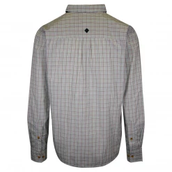 PrAna Men's Aqua Blue Grey Mini Plaid L/S Woven Shirt (S73)