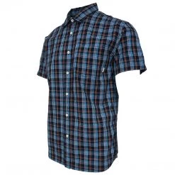 Quiksilver Quik Silver Men's Blue Everyday Check S/S Woven Shirt (Retail $44) Size Small