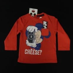 Kid's Disney Mickey Mouse Cheese L/S Tee Kids